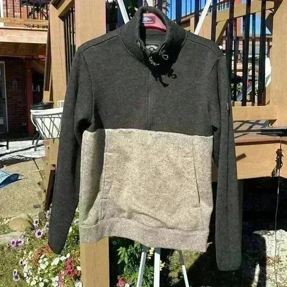 COPY - Billabong adventure division mens 1/4 zip pullover sweater with pockets … - Picture 2 of 11